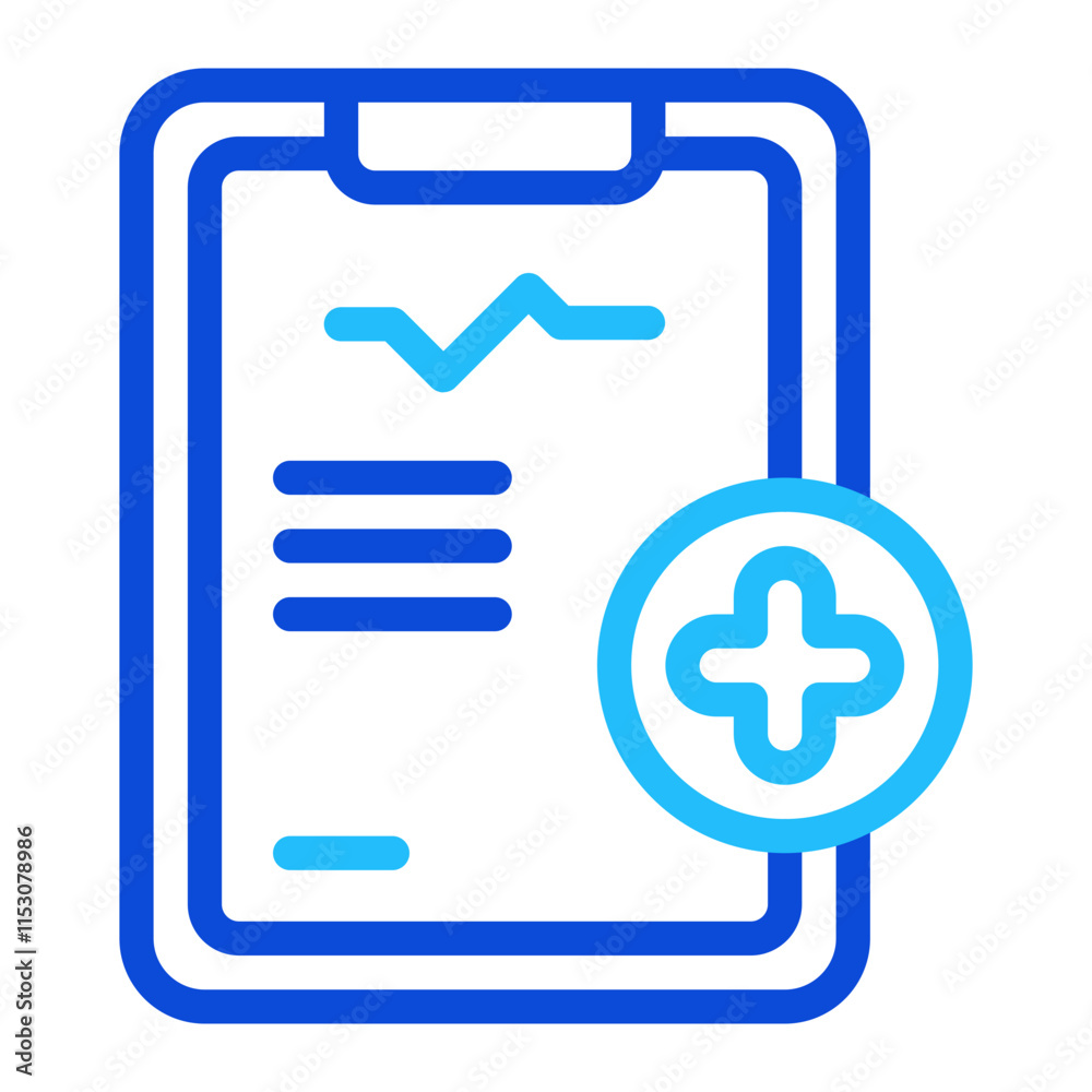 Medical Records Duoline Icon Medical Records Duoline Icon