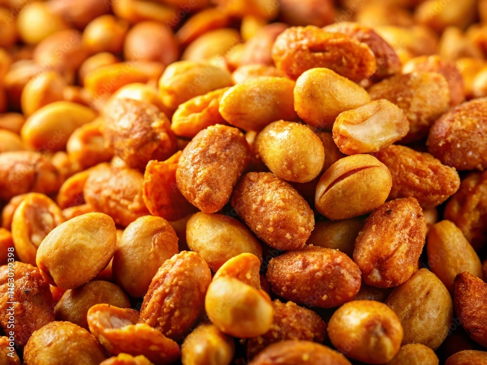 Delicious Fried Peanut Snack: A Close-Up Portrait Photography Shot Delicious Fried Peanut Snack: A Close-Up Portrait Photography Shot