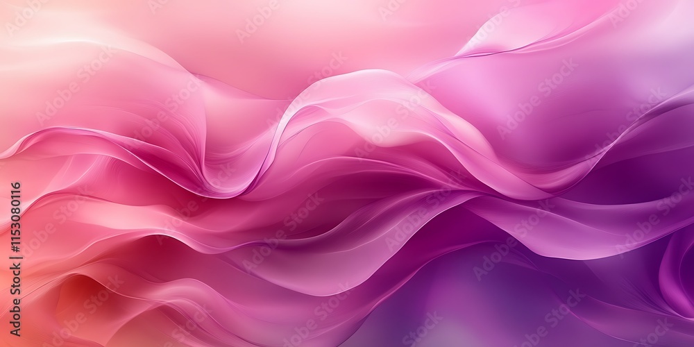 Obraz premium Abstract pink and purple wavy background.