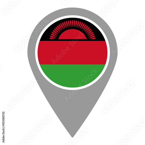 Malawi flag location pin, flag application, Flag on Location Pin, graphic design, map pointer, vector illustration. Free Download Malawi flag location pin, flag application, Flag on Location Pin, graphic design, map pointer, vector illustration. - GFXLoad