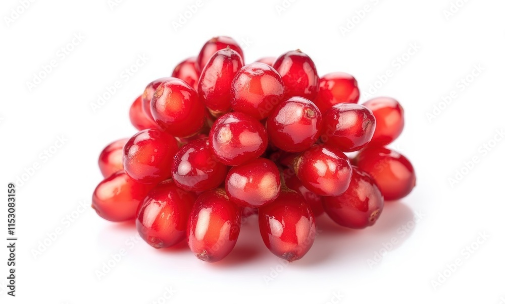 Fresh red berries on a white background Fresh red berries on a white background
