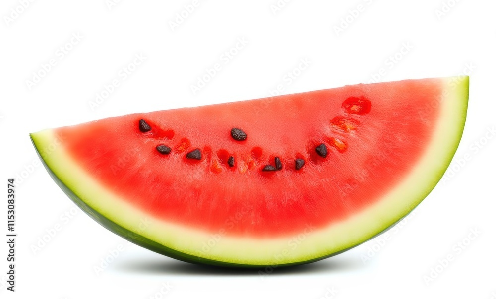 Fresh watermelon slice on white background Fresh watermelon slice on white background
