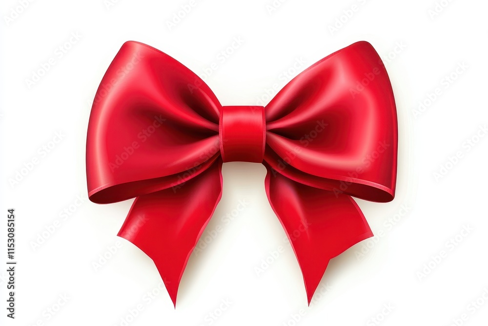 © alinea - Red satin ribbon bow isolated on white background. (31) © alinea - Red satin ribbon bow isolated on white background. (31)