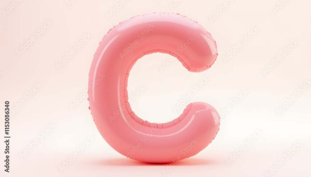 Pink Inflatable Letter C: A Delightful Alphabet Balloon Pink Inflatable Letter C: A Delightful Alphabet Balloon