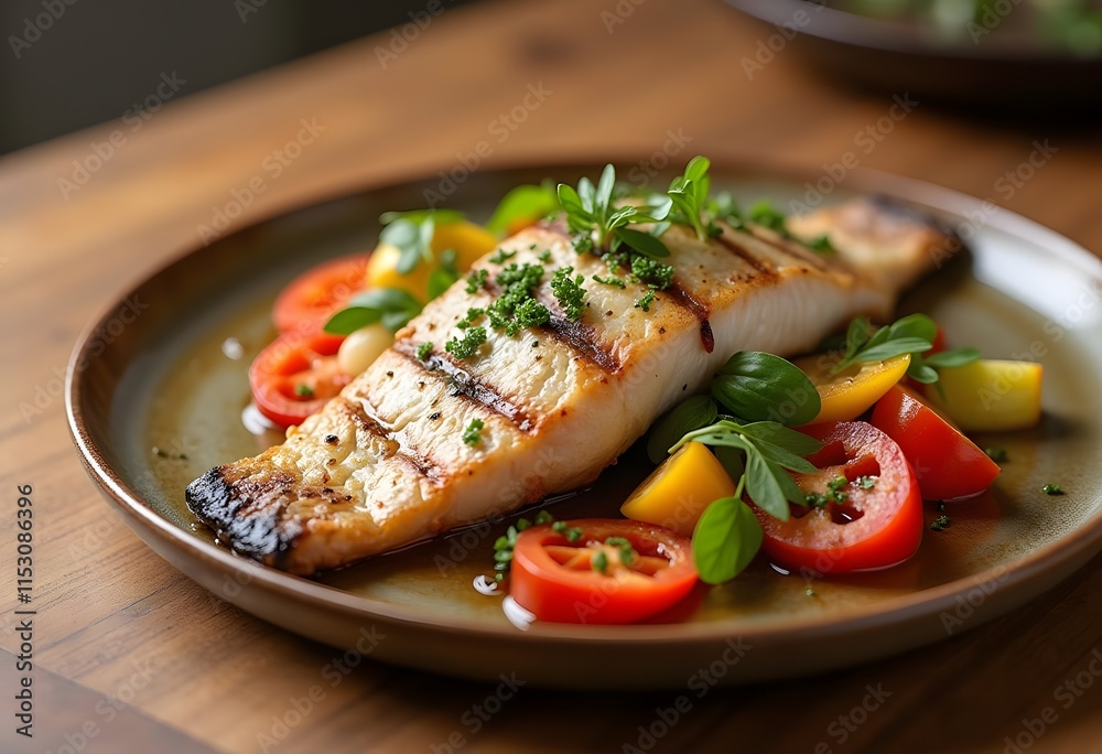 Grilled chicken breast with fresh vegetables
Grilled chicken breast with fresh vegetables