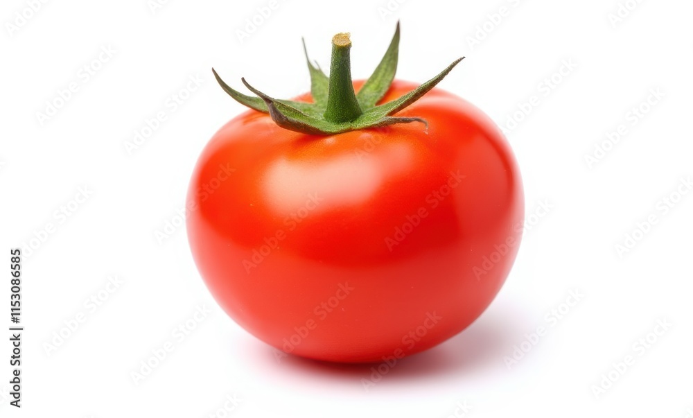 Fresh red tomato on a white background Fresh red tomato on a white background
