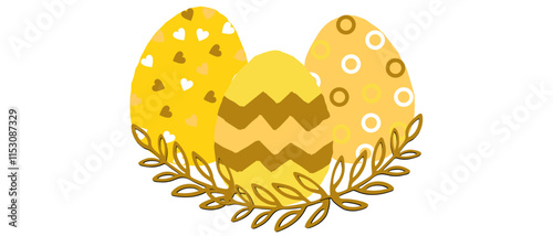 Ester egg icon - decorative background