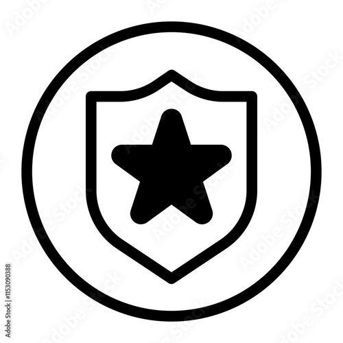 Police Glyph Icon