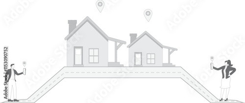 Search for houses online smart phone