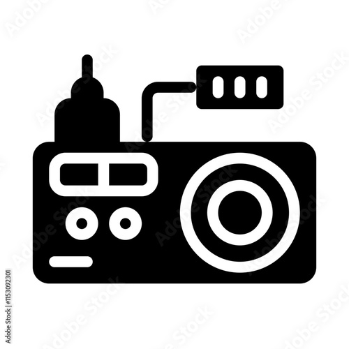 Radio Transmitter Solid Icon