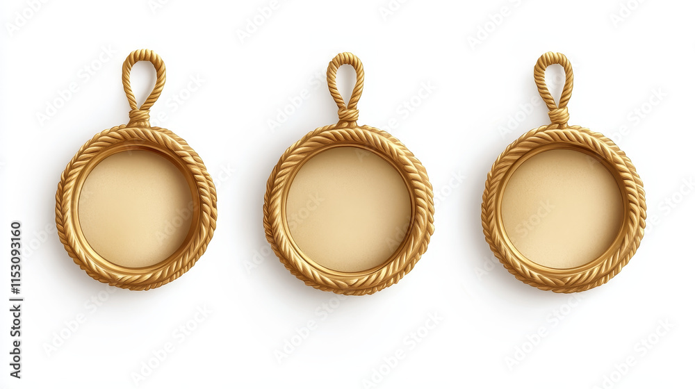 Gold wax seals with rope for letter, guarantee or certificate. Vector realistic set of blank round wax stamps with cord, golden label for lock envelope with confidential mail or press quality sign Gold wax seals with rope for letter, guarantee or certificate. Vector realistic set of blank round wax stamps with cord, golden label for lock envelope with confidential mail or press quality sign