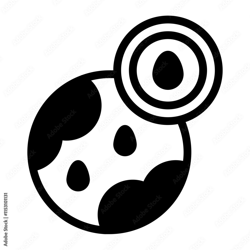 Fototapeta premium Water Earth Glyph Icon