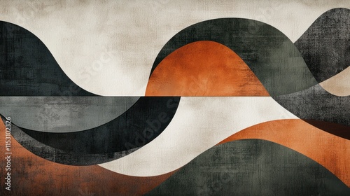 Wallpaper Mural Abstract Wave Pattern Modern Art Design Torontodigital.ca