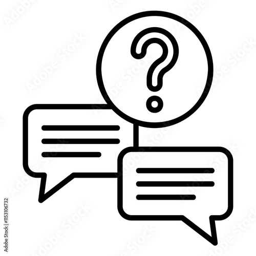 FAQ or frequently ask and question icon