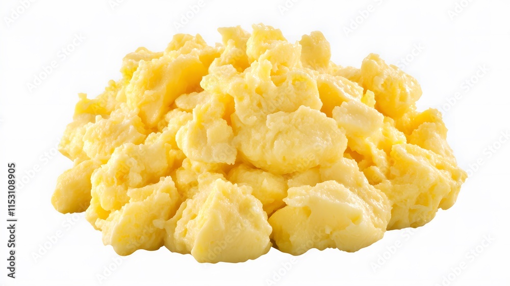 Delicious thick eggs on a white background Delicious thick eggs on a white background