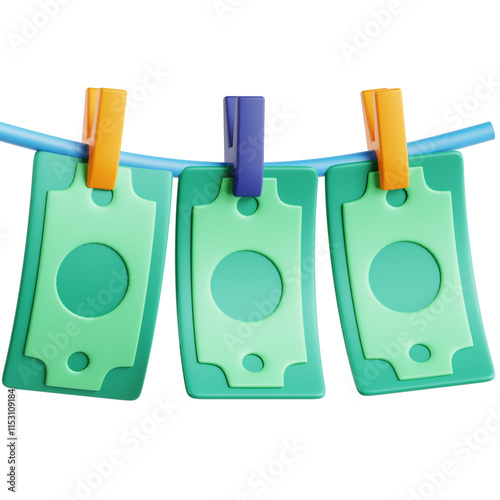 Money Laundering 3D Icon