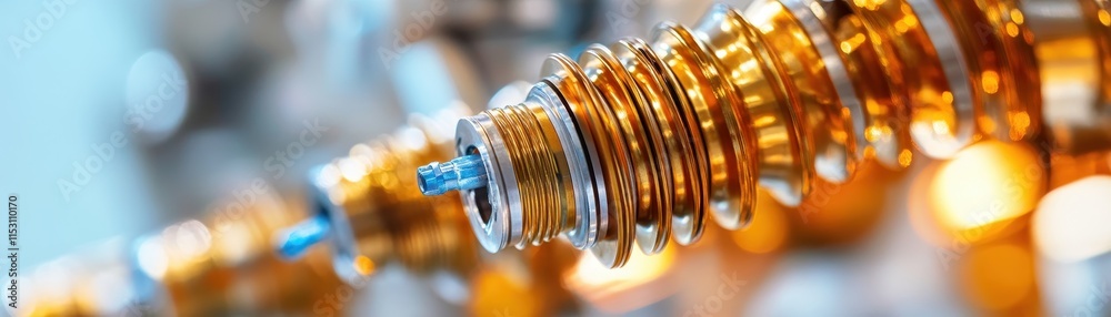 Close-up of internal fuel injectors showcasing precision engineering in a high-performance engine. Close-up of internal fuel injectors showcasing precision engineering in a high-performance engine.