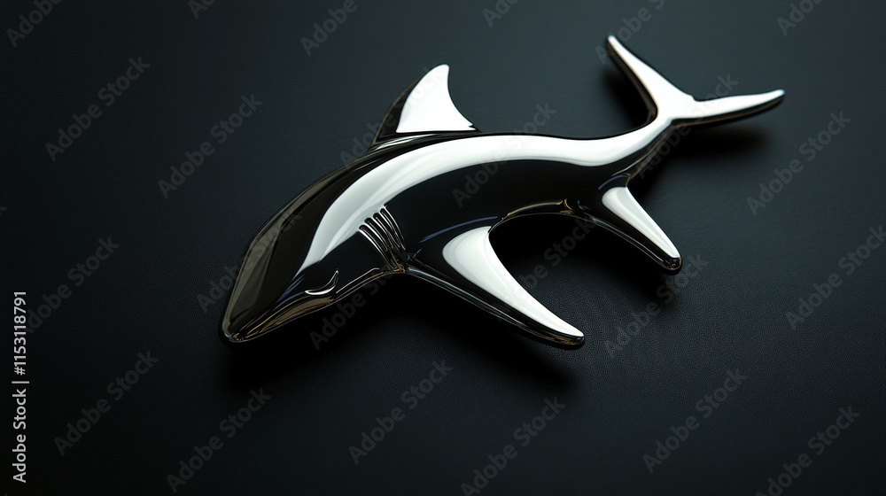 Fototapeta premium Vector logo hammerhead. Brand's logo in the form of a hammerhead shark