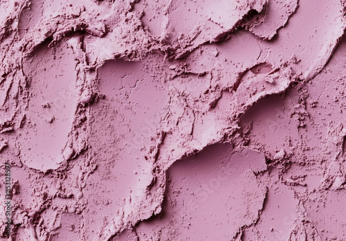 Close-up of a Purple clay cosmetic texture for the face and body, a cream or mask with oil