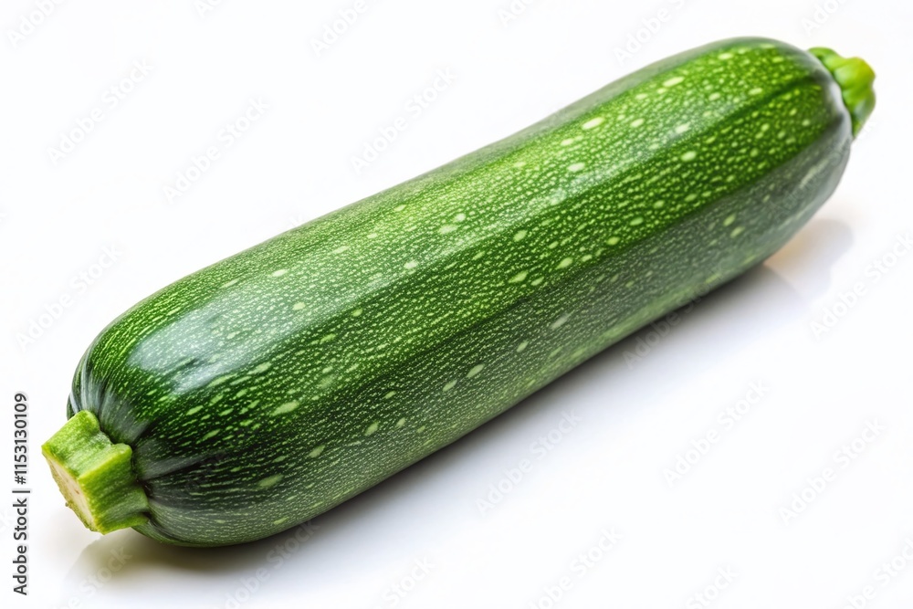 Fresh Green Zucchini Isolated on White Background - Perfect for Recipes & Food Photography Fresh Green Zucchini Isolated on White Background - Perfect for Recipes & Food Photography