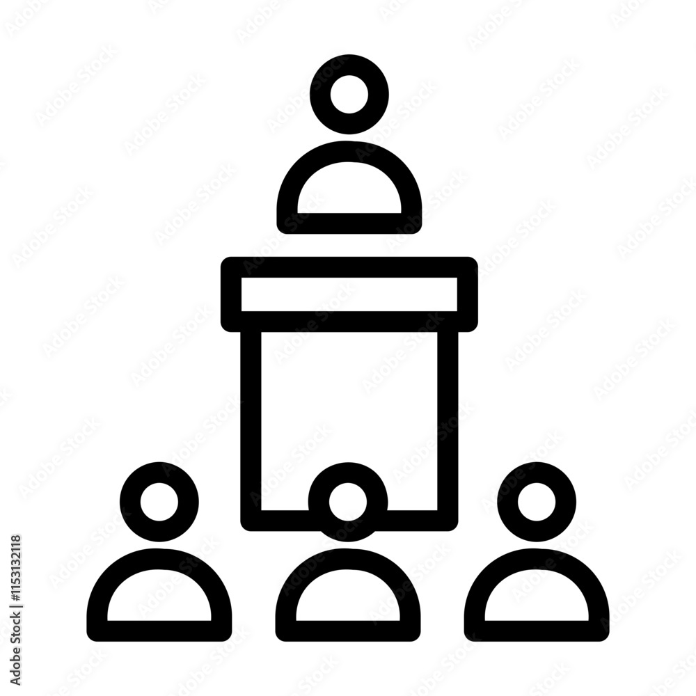 job interview Line Icon job interview Line Icon