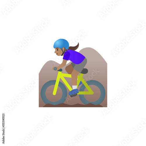 Mountain Biking Emoji
