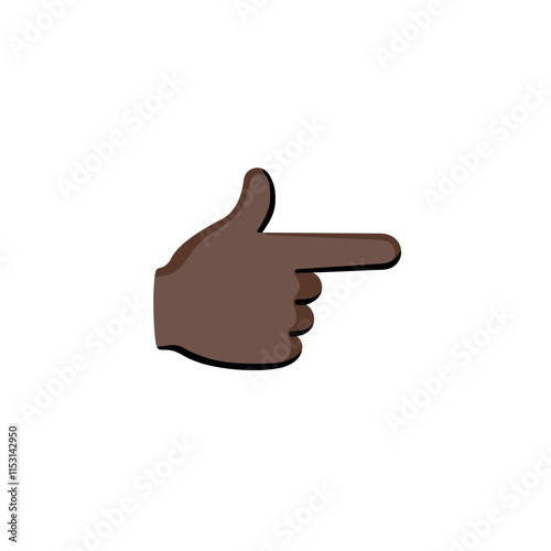 Leftwards Black Hand
