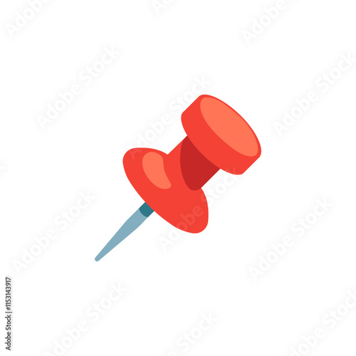 Red Push Pin
