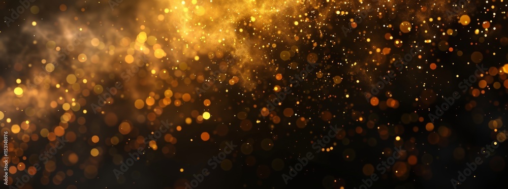Abstract Golden Glitter Background Abstract Golden Glitter Background