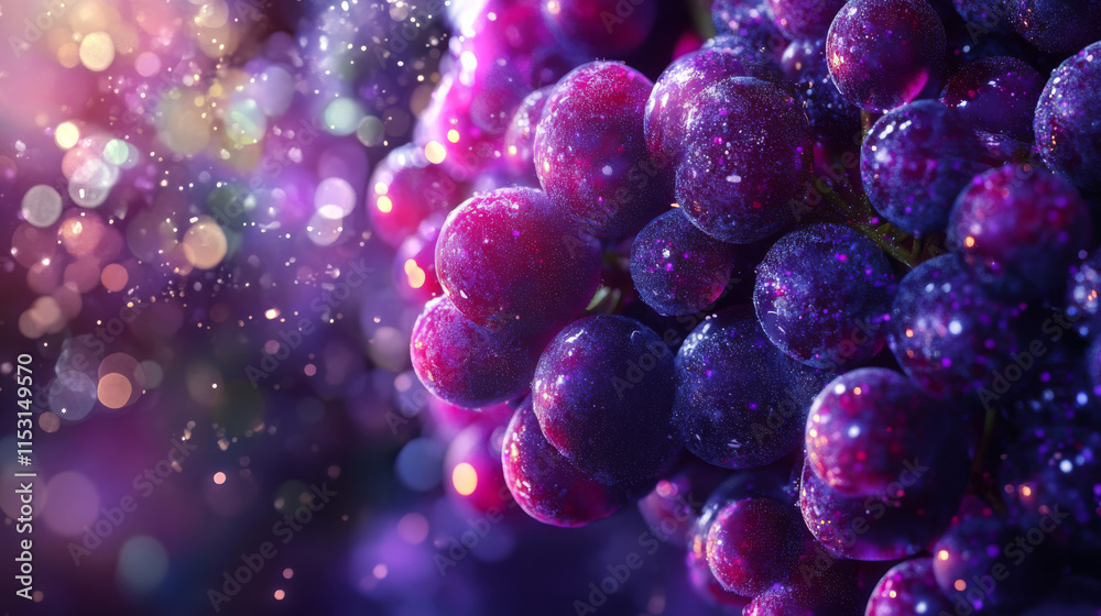 Grape hologram. Digital and technological background of grapes. Futuristic wine design Grape hologram. Digital and technological background of grapes. Futuristic wine design