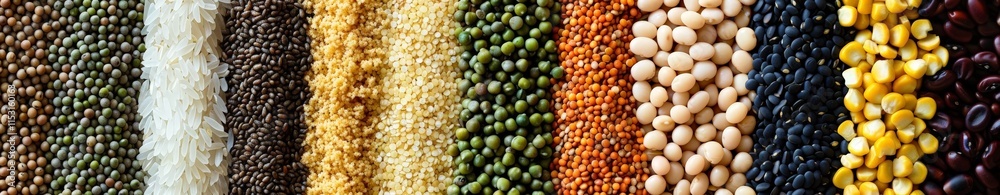 A Colorful Array of Grains and Legumes A Colorful Array of Grains and Legumes