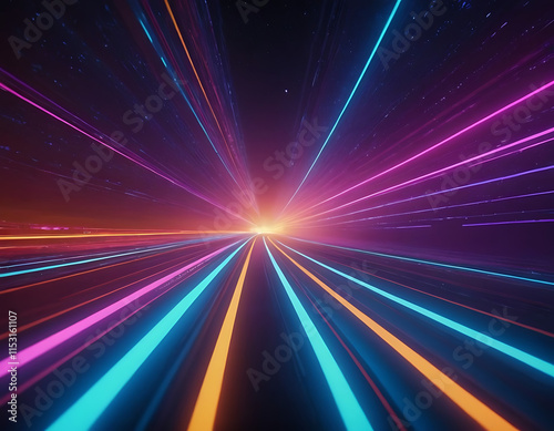 abstract background with rays