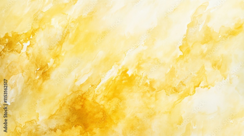 Stunning Watercolor Yellow Abstract Background Design Stunning Watercolor Yellow Abstract Background Design