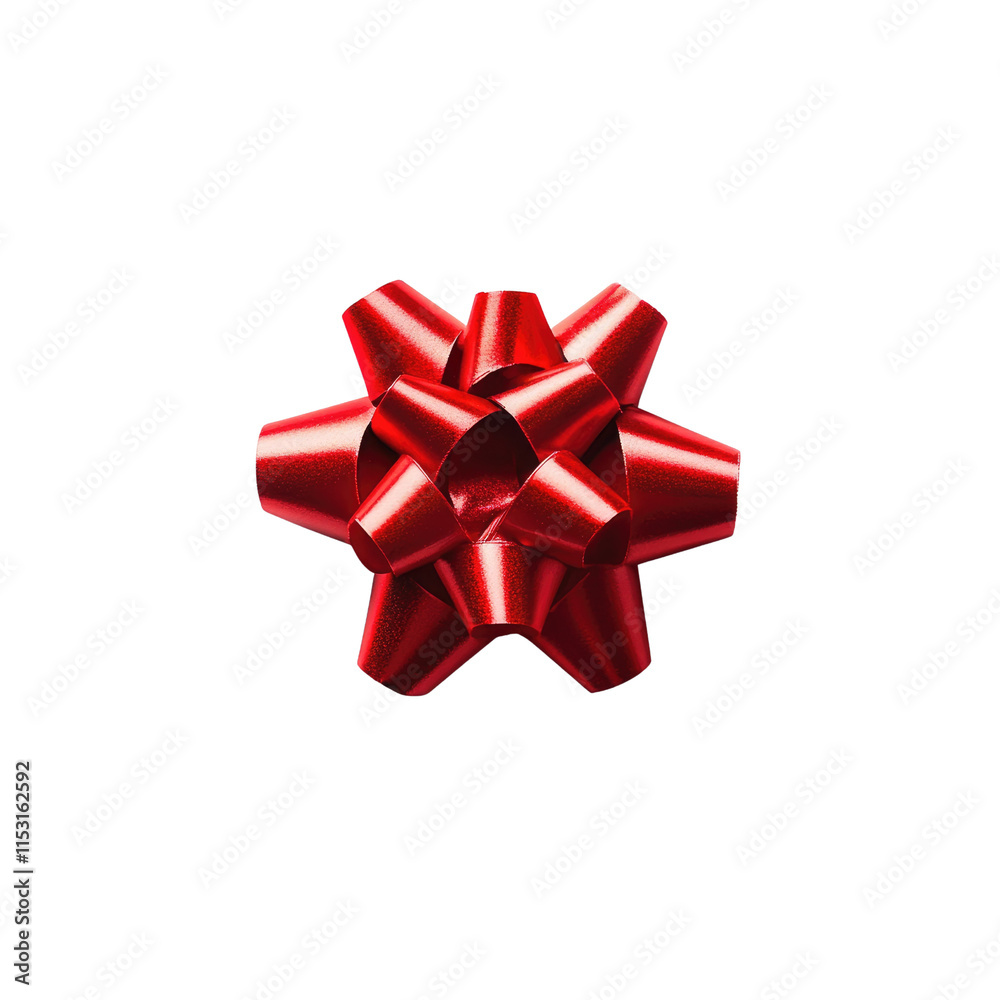 Vibrant Red Gift Bow for Holiday Celebration and Special Occasions Vibrant Red Gift Bow for Holiday Celebration and Special Occasions