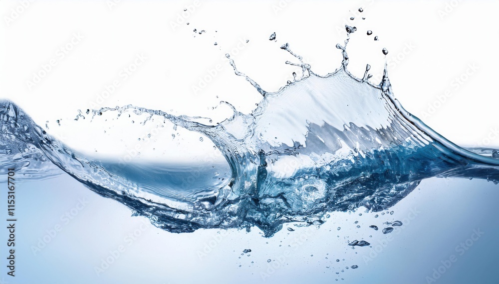 Obraz premium Water Splash, Liquid, Clean, Pure, Aqua - Abstract backgrounds