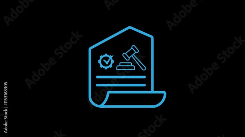 Auction icon transparent 4k animation, Real estate auction , Land Auction