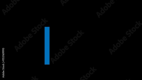 Transparent Checklist line animation, approved, checked on black background