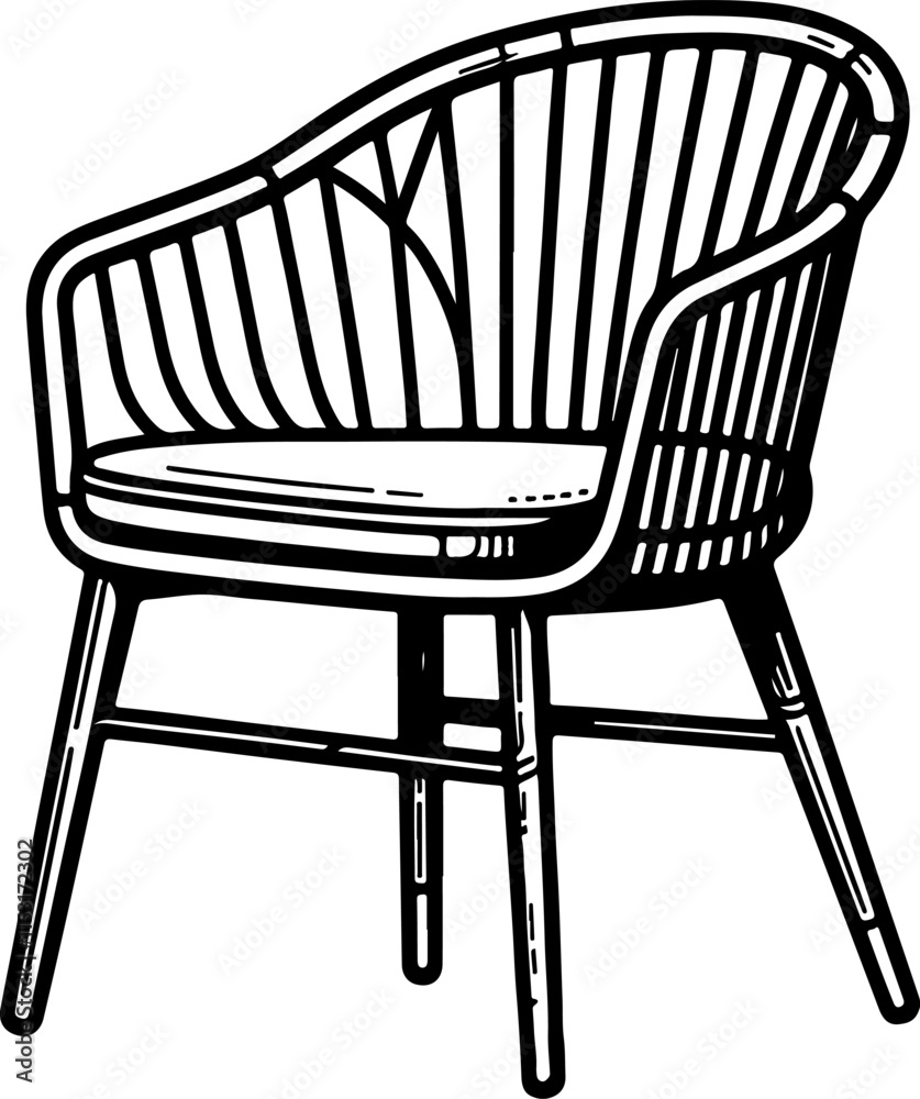 Chair Silhouette Vector Art for Graphic Design Chair Silhouette Vector Art for Graphic Design