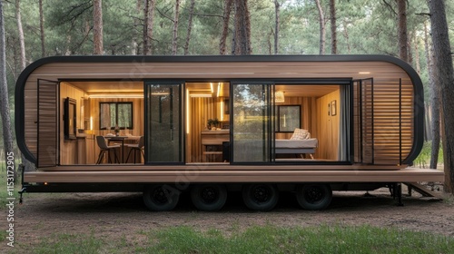 Modern Tiny Home in a Forest Setting