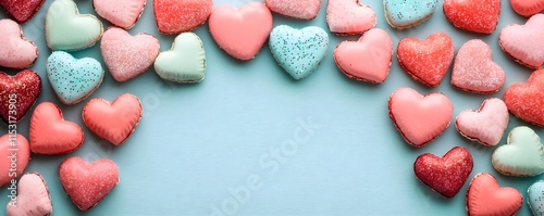 pastel heart candies valentine's day - pastel colors