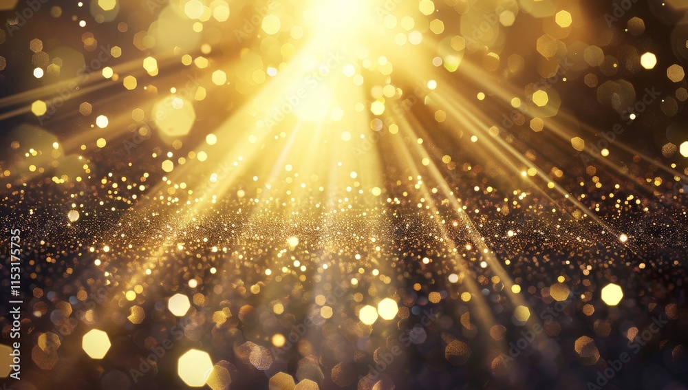 Fototapeta premium Golden Light and Sparkle