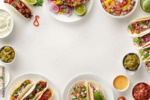 Wallpaper Mural Delicious Mexican Tacos and Toppings Torontodigital.ca