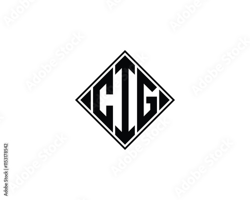 CIG Logo design vector template. CIG