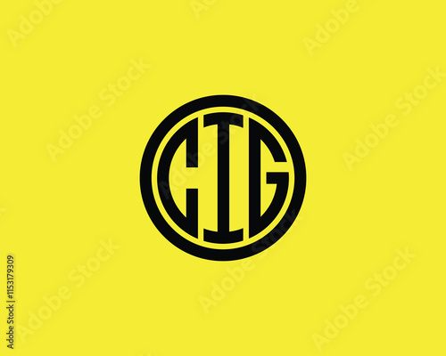 CIG Logo design vector template. CIG