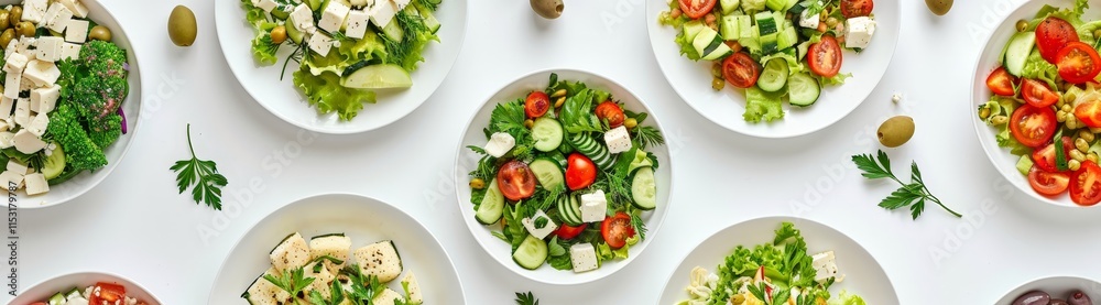 Assortment of Fresh Salads Assortment of Fresh Salads