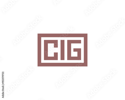 CIG Logo design vector template. CIG
