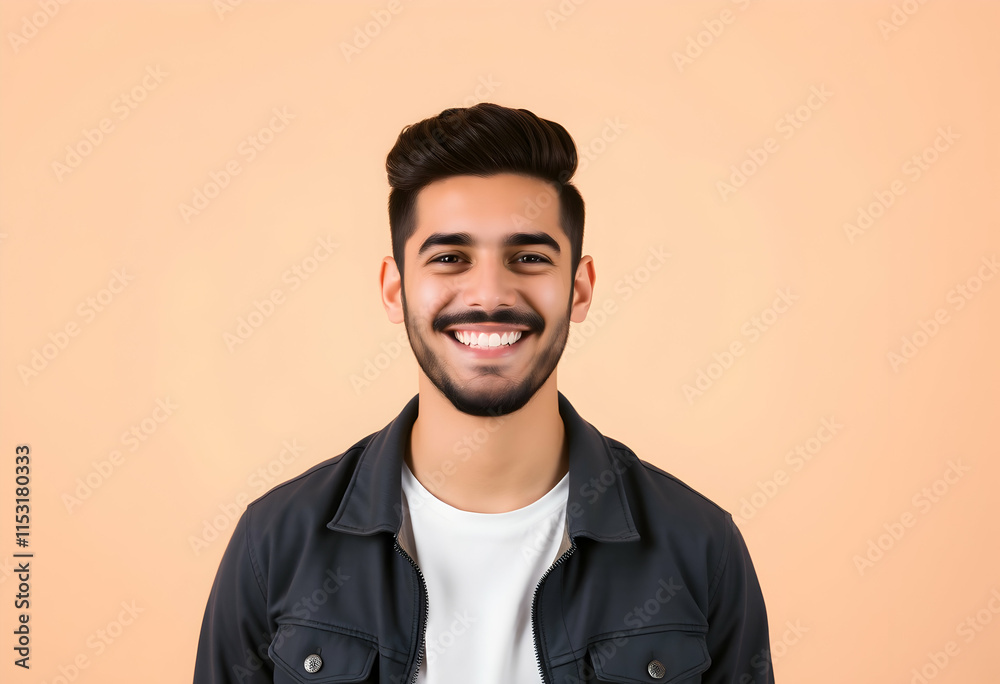 Fototapeta premium Studio shot of a young man looking sideways