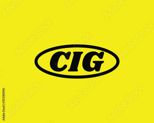 CIG Logo design vector template. CIG