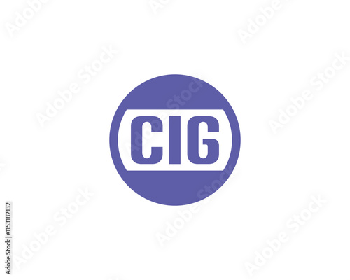 CIG Logo design vector template. CIG