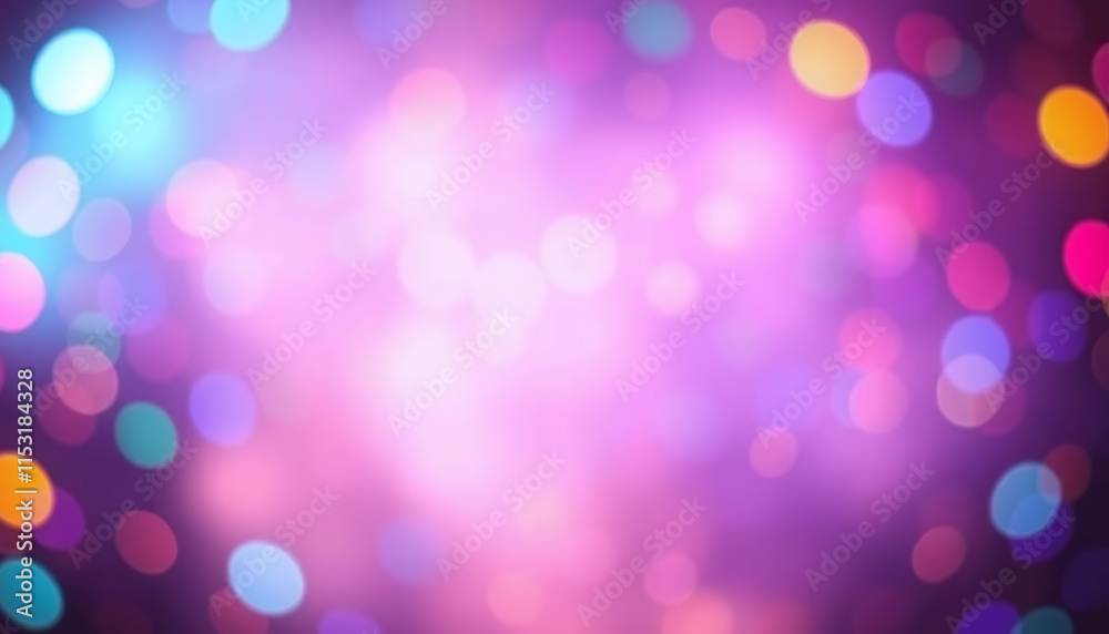Fototapeta premium Abstract Color Spectrum of curves, lines and angles, diagonal stripes and concentric circles with bokeh effect